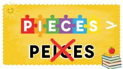 peices or pieces