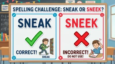 sneek or sneak