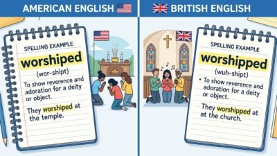 worshiped or worshipped