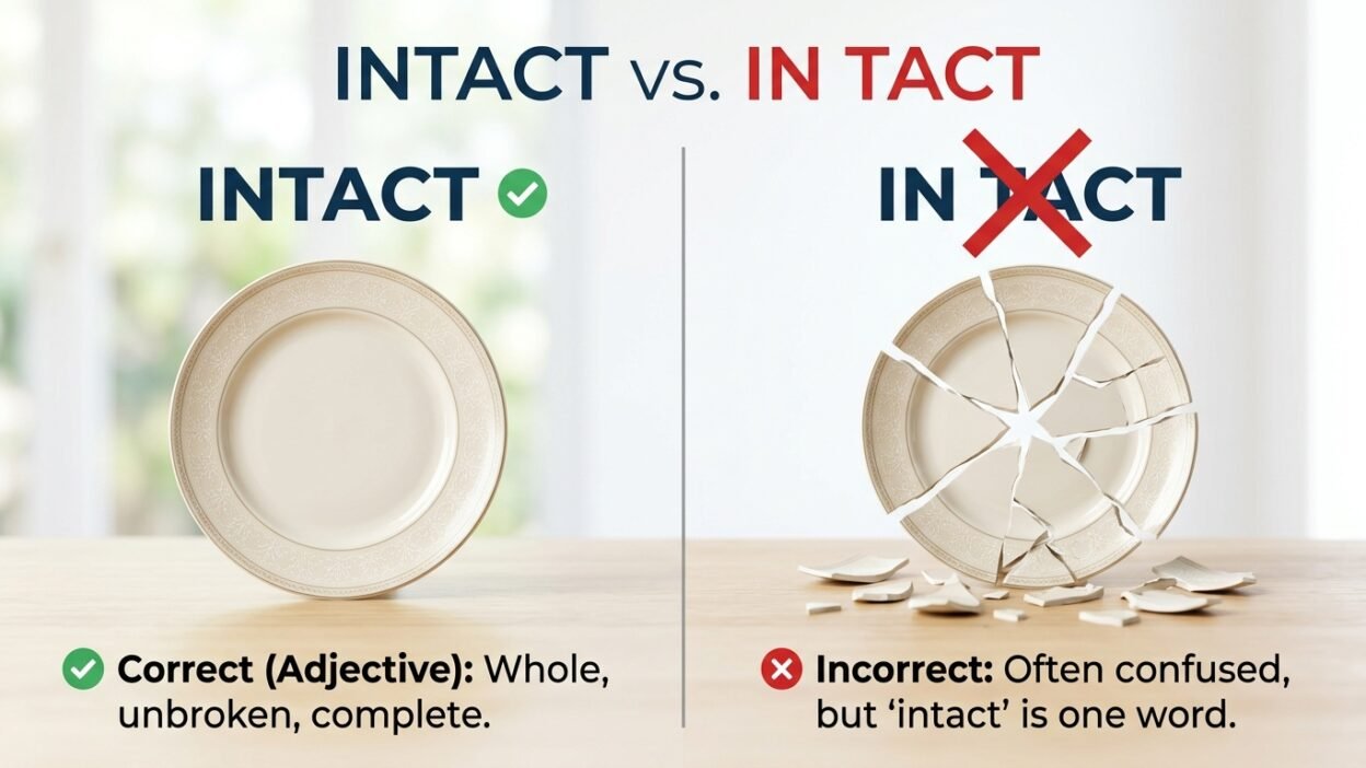 in tact or intact