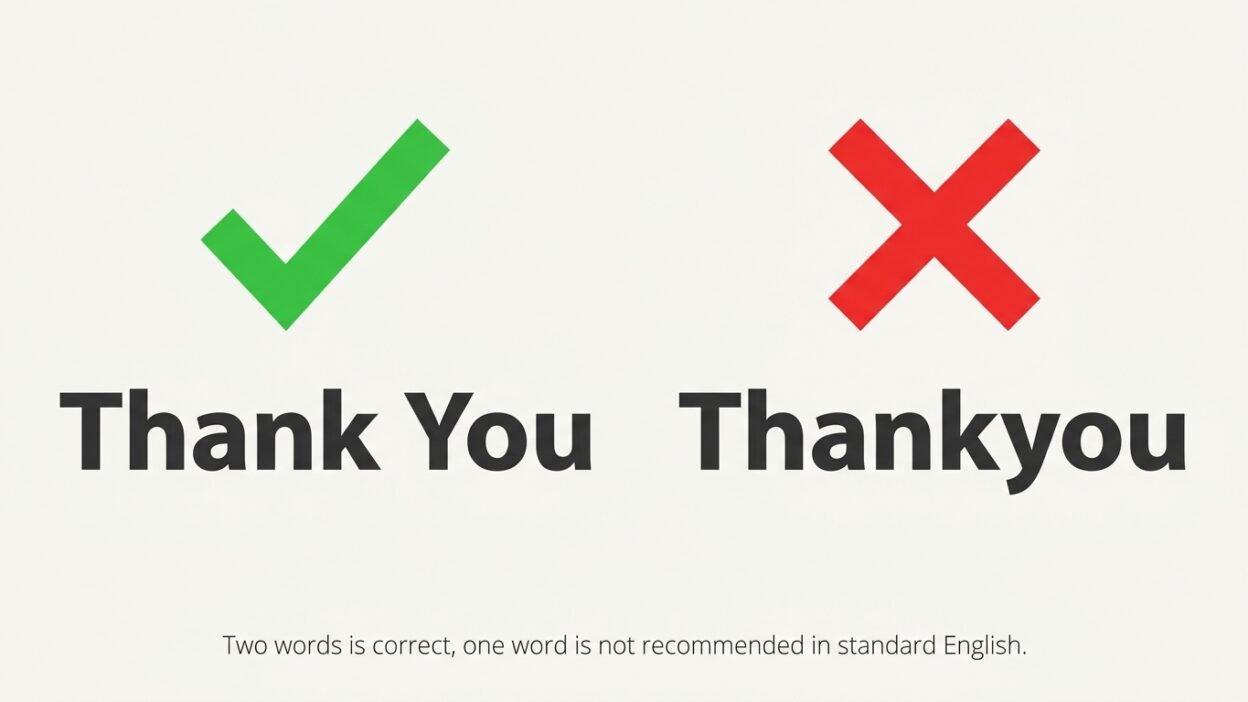 thankyou or thank you