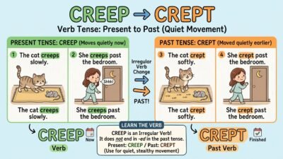 creeped or crept