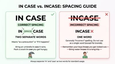 incase or in case