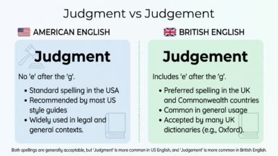 judgement or judgment