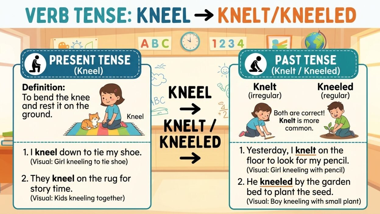 kneel past tense