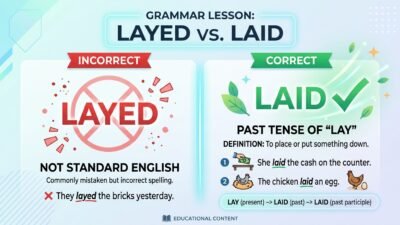layed or laid