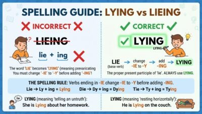lieing or lying