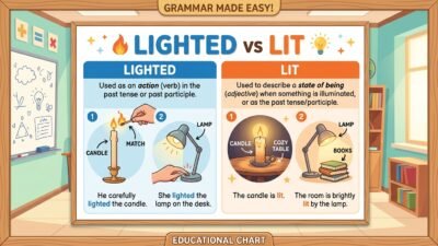 lighted or lit