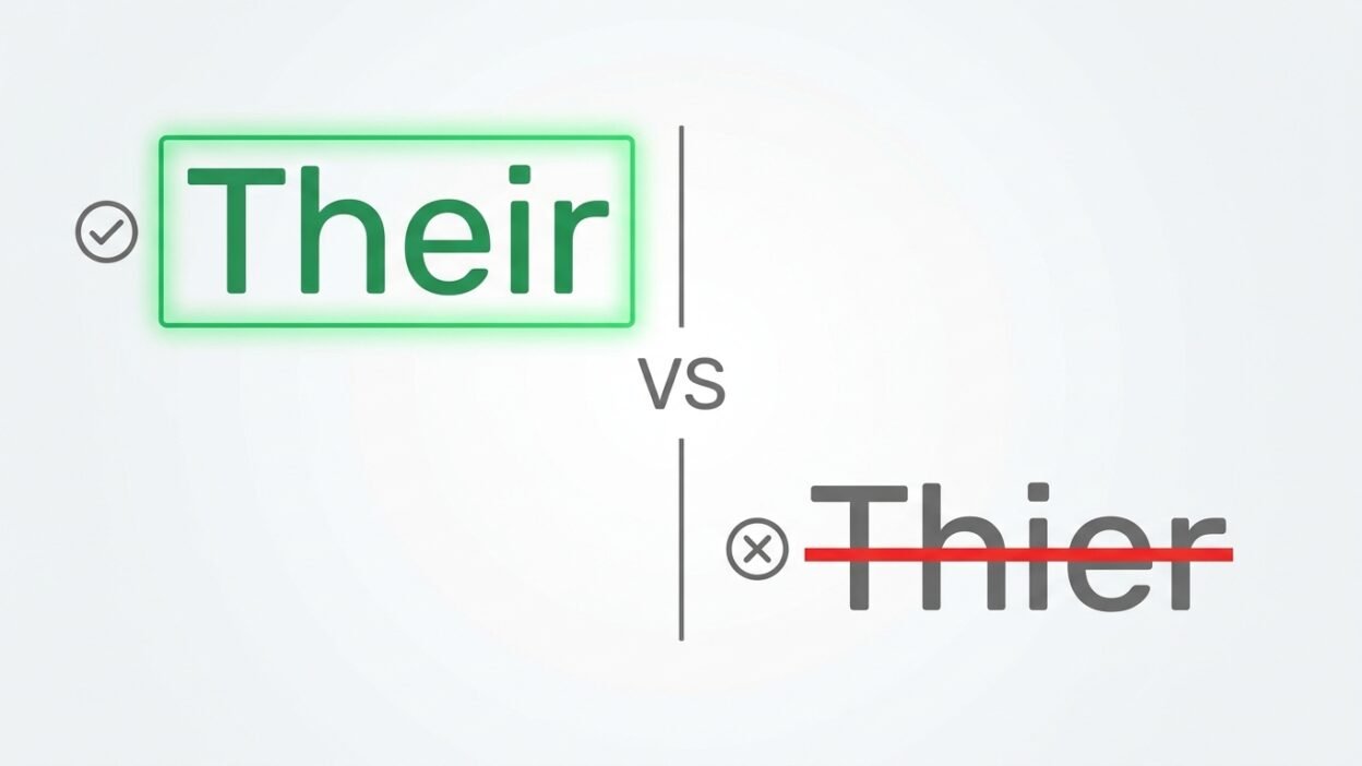 thier or their