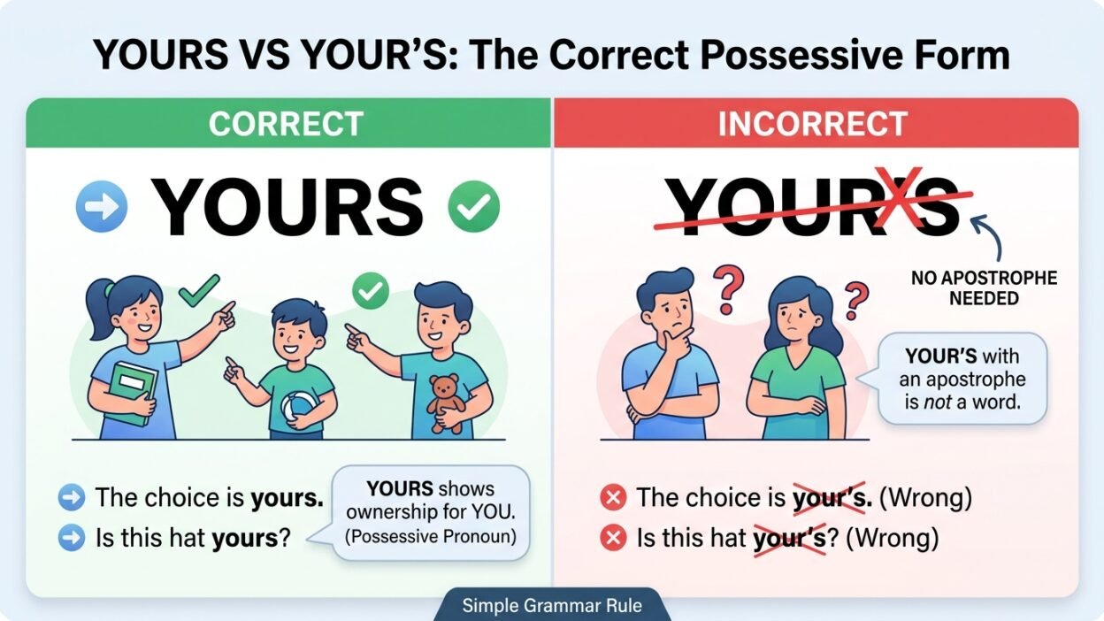 yours or yours