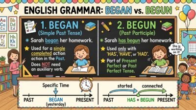 began or begun