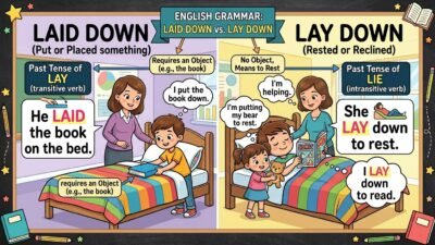 laid down or lied down