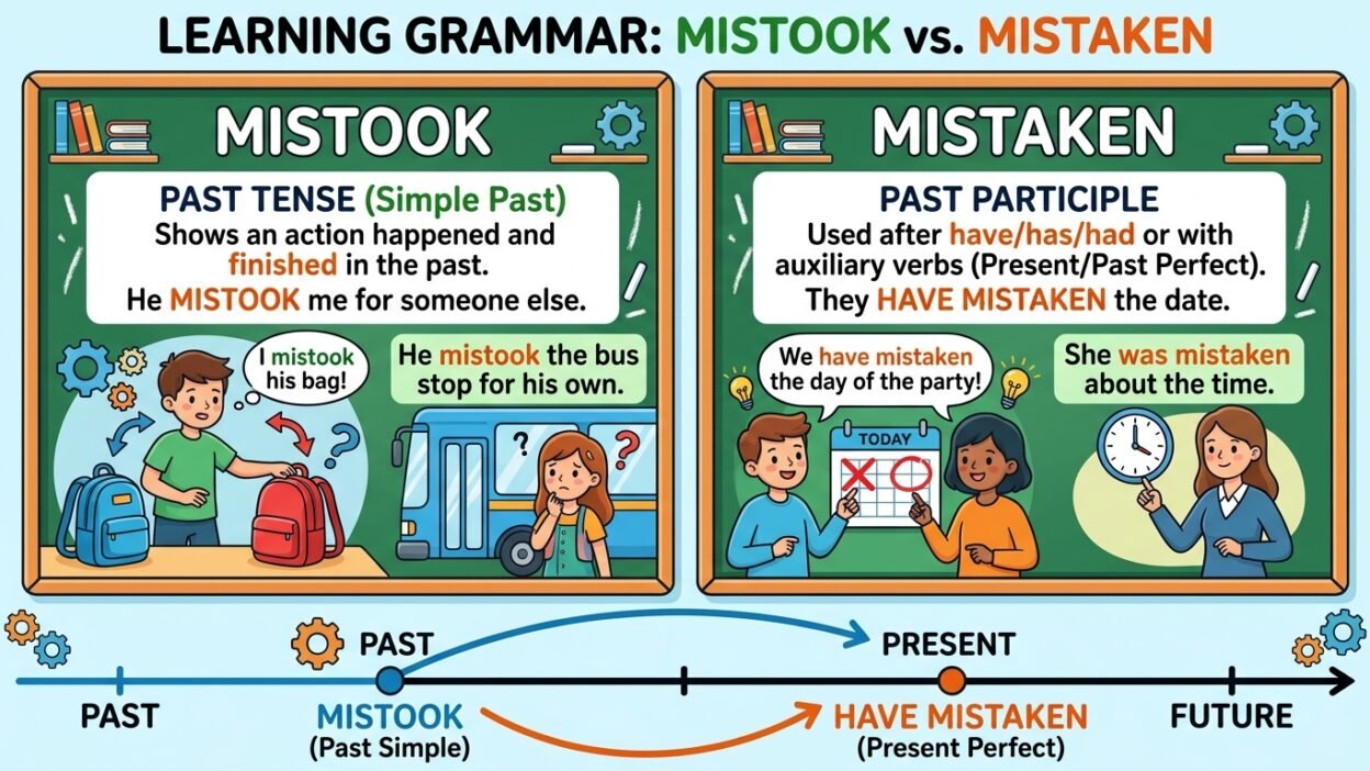 mistook or mistaken