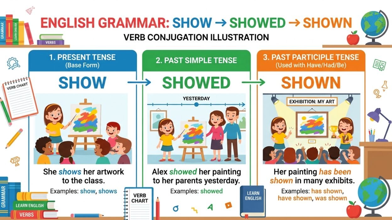 showed or shown