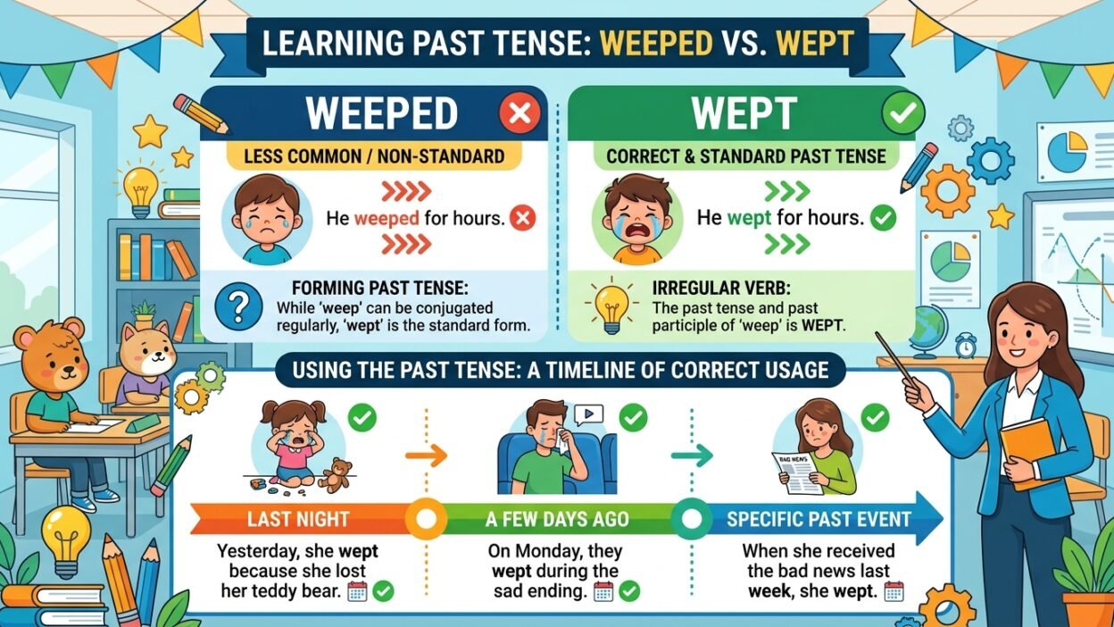 weeped or wept